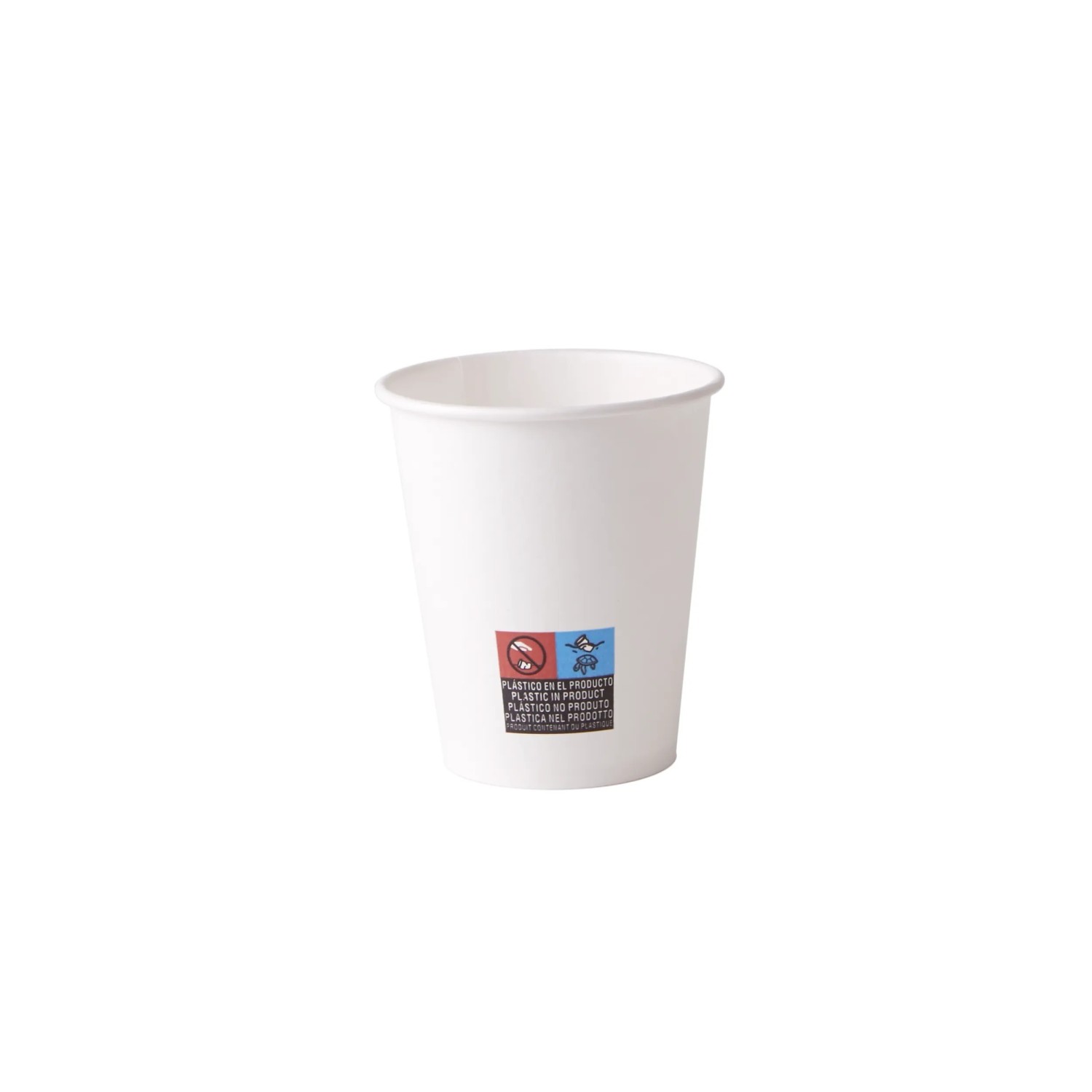 White Paper Cup 195 cc. 6 oz Naturgo of Nupik by deSter