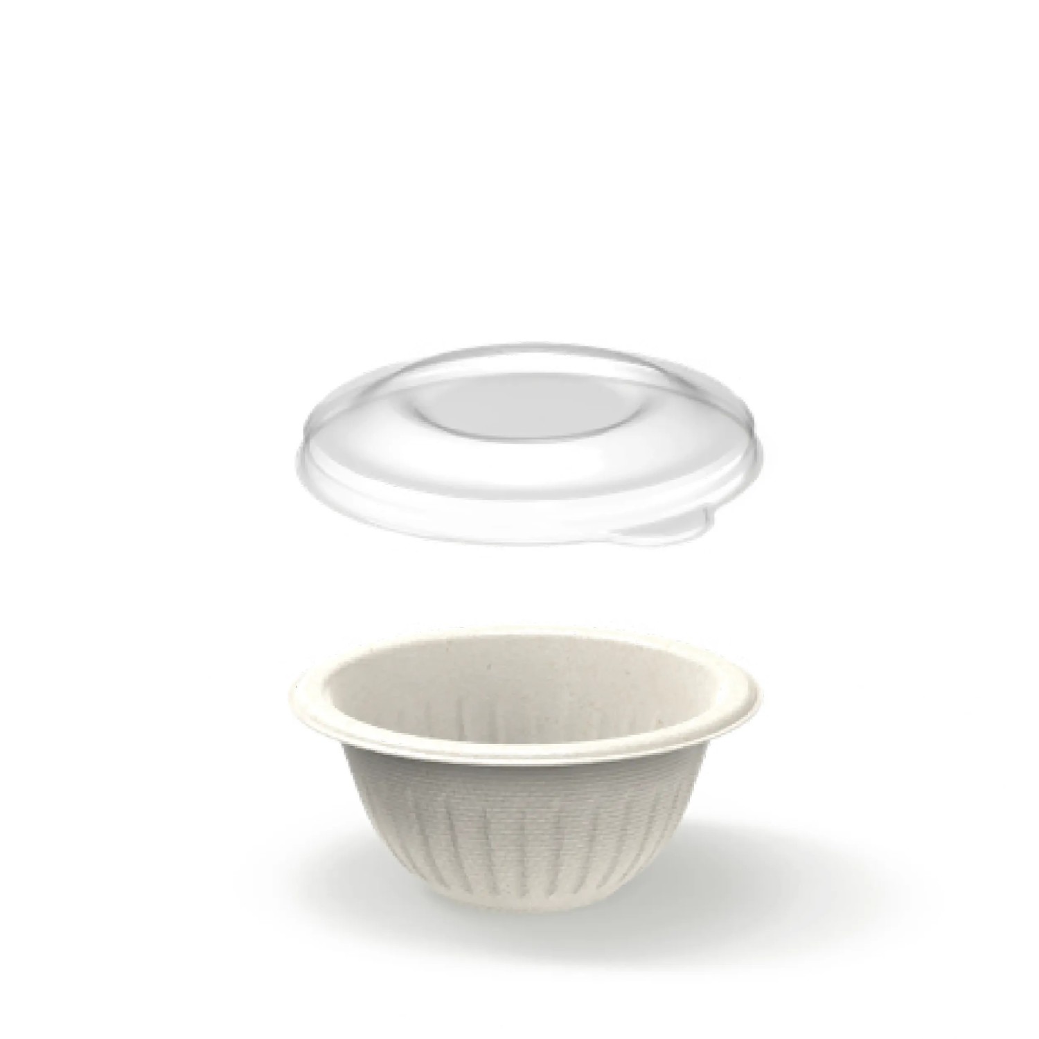 Small Bowl Bagasse with rPET Lid 300 cc