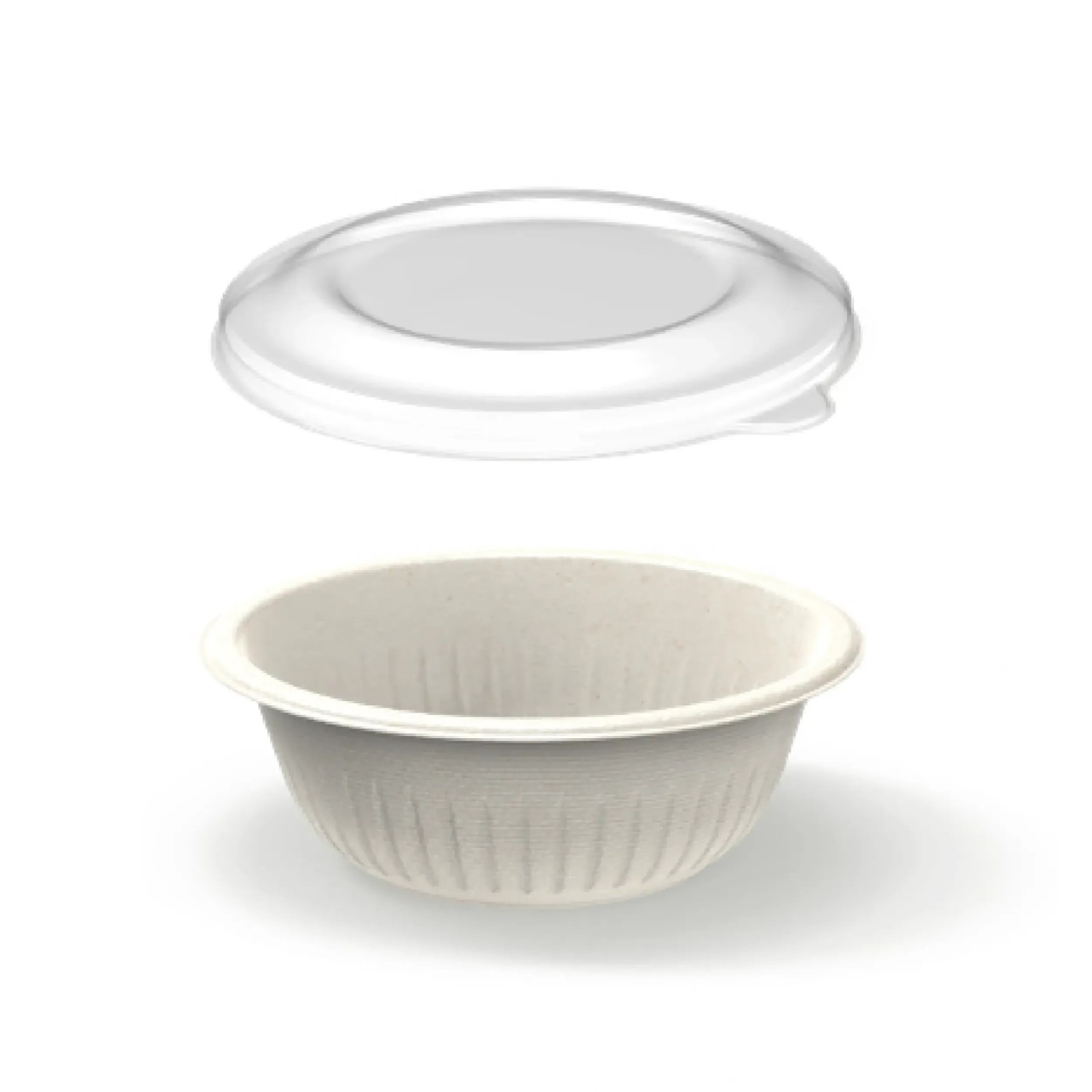 Medium Bowl Bagasse with rPET Lid 700 cc